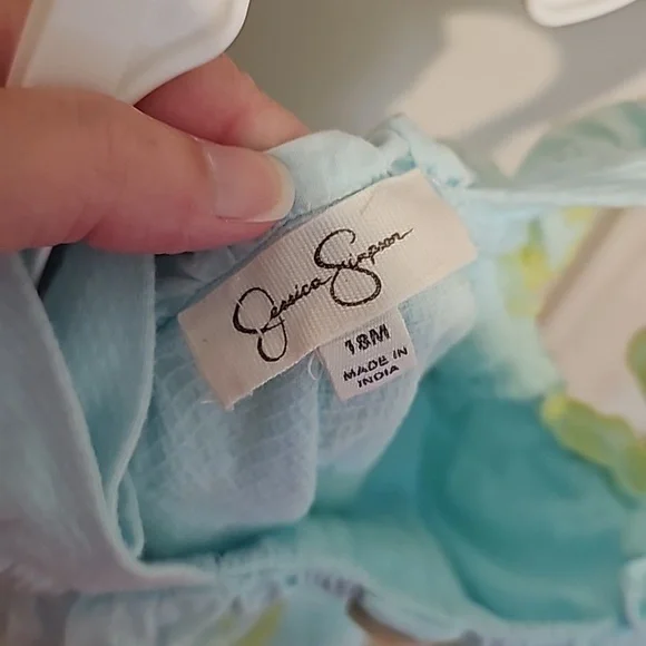 12 18m romper jessica Simpson ruffle eyelets - Picture 4 of 5